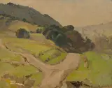 A Path through the Hills by Franz Bischoff, oil on board, offered Dec 2007