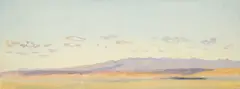 Emily Sargent, Biskra, watercolour on paper