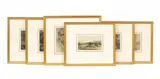 B. M. Collingridge, Untitled, Six watercolours taken from an album, including