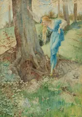 William Henry Walker, Finding the Fairy, watercolour