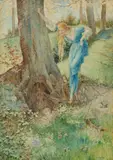 William Henry Walker, Finding the Fairy, watercolour
