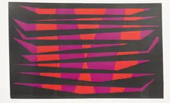William Gear, Double Stripe, screen print, limited edition 24/25