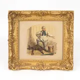 John Leech, With Complete Success, a circus trainer with a foal, oil on canvas