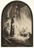 Rembrandt Harmensz van Rijn, The Raising of Lazarus (circa 1632), etching on laid paper