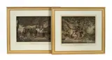 George Morland, The Happy Cottagers, print in colours