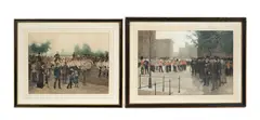 Édouard Detaille, The Queen's Guards, lithograph in colours