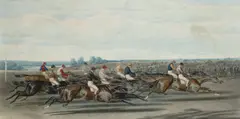 The Run In [Racing Plate 3] by John Frederick Herring Senior, lithograph in colours, offered Jan 2026