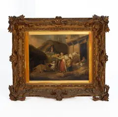 James Ward, A Cottager Return'd from Market, oil on canvas