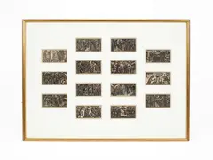 David Jones, A set of fourteen woodcuts from A Child’s Rosary, woodcut on paper