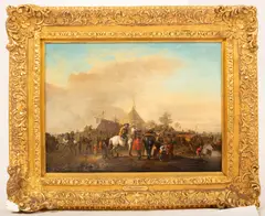 Pieter Wouwerman, Troops at Rest, oil on panel