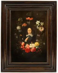 Frans Ykens, Portrait of a Cleric, oil on panel