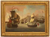 Jacob Knijff, Marine Scene, oil on board