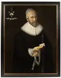 Michiel Jans Van Mierevelt, Portrait of a Non-Conformist (Puritan) Minister, oil on canvas