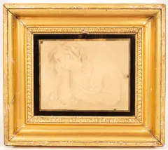 Francesco Bartolozzi, Young Lady in Contemplation, pencil and wash