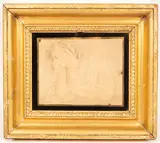 Francesco Bartolozzi, Young Lady in Contemplation, pencil and wash