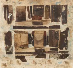 Toulon: Grave Accent 27.11.42 by Nigel Temple, mixed media with collage, offered May 2024