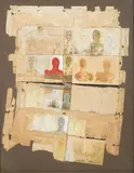 Nigel Temple, Royal Cypher, mixed media with collage