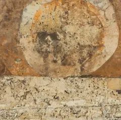 Palimpsest II A by Nigel Temple, mixed media with collage, offered May 2024