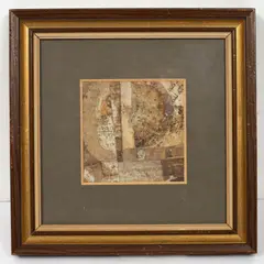 Nigel Temple, Palimpsest II C, mixed media with collage