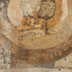 Nigel Temple, Palimpsest II B, mixed media with collage