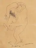 Jean Cocteau, L’impuissance a convaincre, pen and ink on paper
