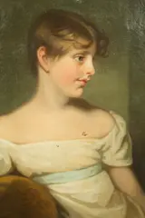 Hugh Douglas Hamilton, Portrait of a Young Lady, oil on canvas