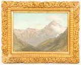 Ralph Peacock, Gotthard Pass, Switzerland, oil on canvasboard