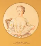 Portrait of a Lady by Hugh Douglas Hamilton, watercolour, offered Feb 2024