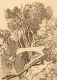 John Sell Cotman, Parsons Bridge, Cardiganshire, etching