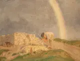 Charles March Gere, A Cotswold Stone Breaker, oil on canvas