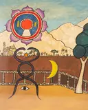 Alan Davie, Mystical Landscape No 9, gouache