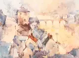 Michael Lawrence Cadman, Looe Estuary, watercolour