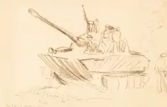 Pham Thanh Tam, Vietnam War Sketch, pencil on paper