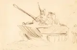 Pham Thanh Tam, Vietnam War Sketch, pencil on paper