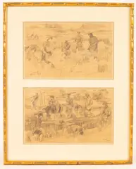 Pham Thanh Tam, Vietnam War Sketches, pencil on paper
