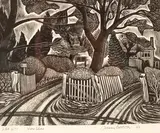 James Bostock, Vine Lane, woodcut