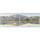 Anne Macdougall, Badlands II, 1986, Mixed media, Aquatint and watercolor
