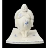 Emil Alzamora, Delft Blue (Figure on stand), 2007
