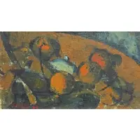 Albert Pfister, Fruchtestilleben (Fruit Still-Life), 1908, Oil on canvas