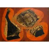 Antonio Prieto, Untitled, Mixed media collage on board