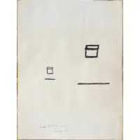 Ralph Humphrey, Untitled (Happy Birthday Curtis), Black Marker and pencil on paper