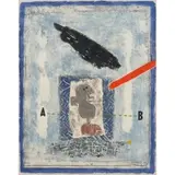 James Cognard, Abstract Composition, Color aquatint, etching, carborundum & collage