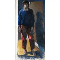 Dan Gheno, Portrait of a Young Man, Oil on canvas
