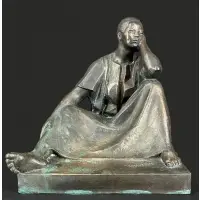 Untitled by Felipe Castaneda, BRONZE WOMAN Seated Bronze Woman, offered Jul 2024