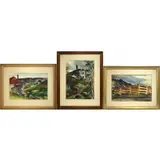 Alan Blackman, Walking Home from Work, Three Watercolor Views: (i) 'Walking Home from Work'