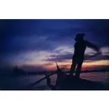 Ernst Haas, Gondolier at Dusk, Venice