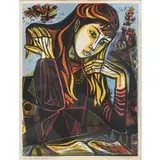 Irving Amen, The Open Book, Woodcut