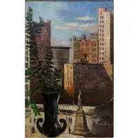 Union Square by Morris Kantor, Oil on canvas, offered Apr 2024