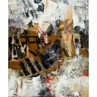 Jon Henry, Tenth Street, Paper collage on board
