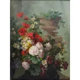 J. Petit, Still-Life with Urn, Oil on canvas
